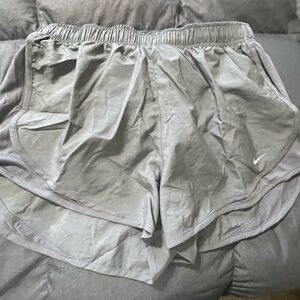 Nike Women's Light Gray Athletic Shorts